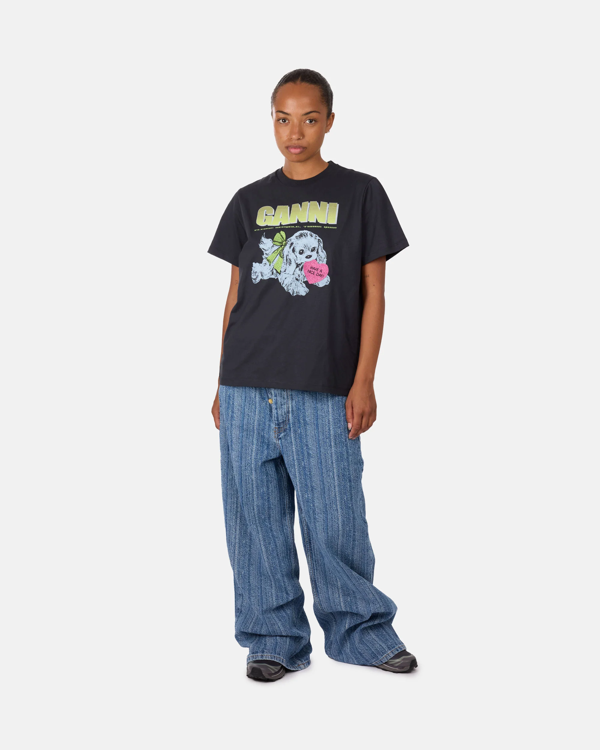 Basic Cotton Jersey Neon Puppy T-shirt - Image 5