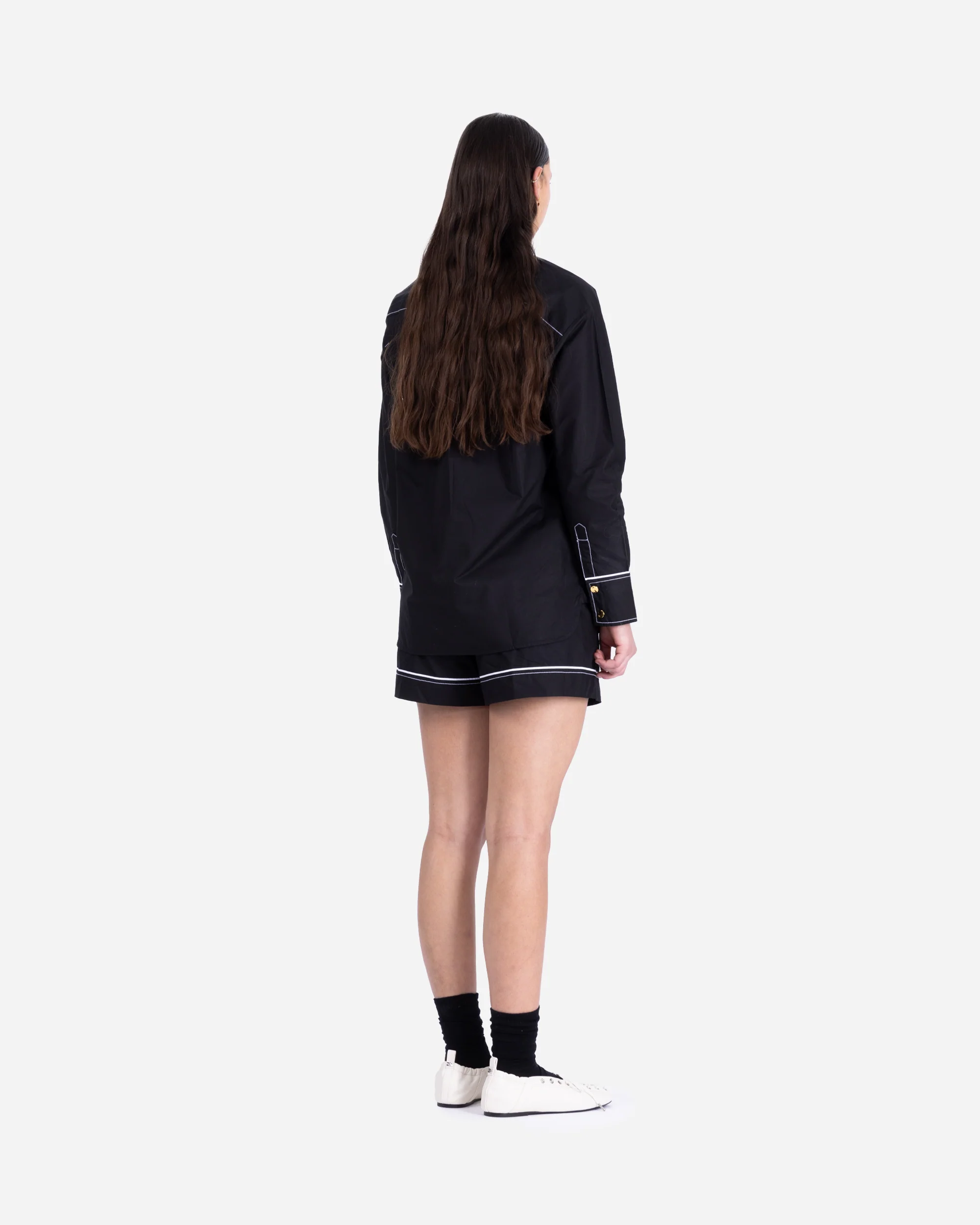 Cotton Poplin Elasticated Shorts - Image 6