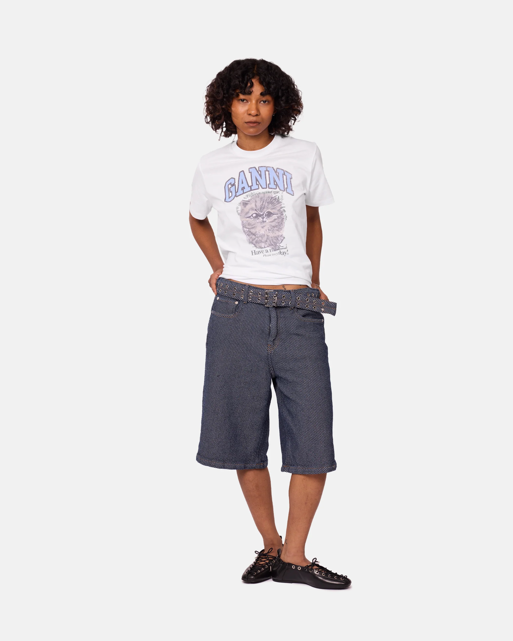 Heavy Twill Denim Shorts - Image 2