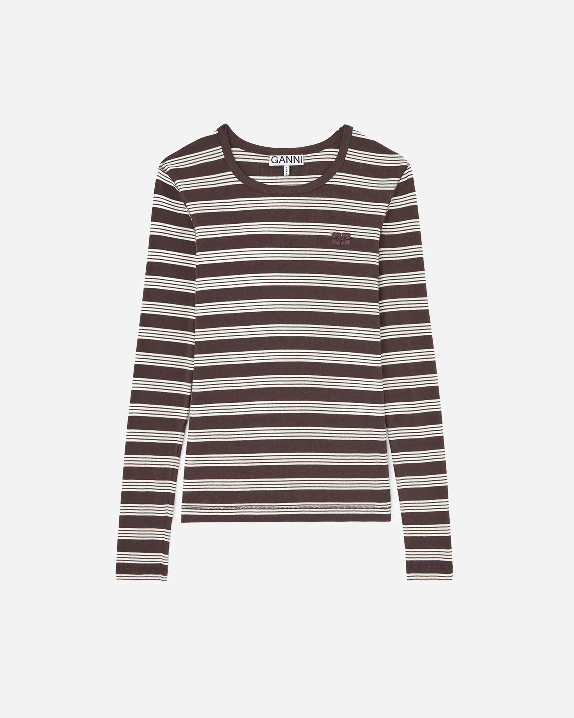 Soft Cotton Rib Longsleeve Top Stripe
