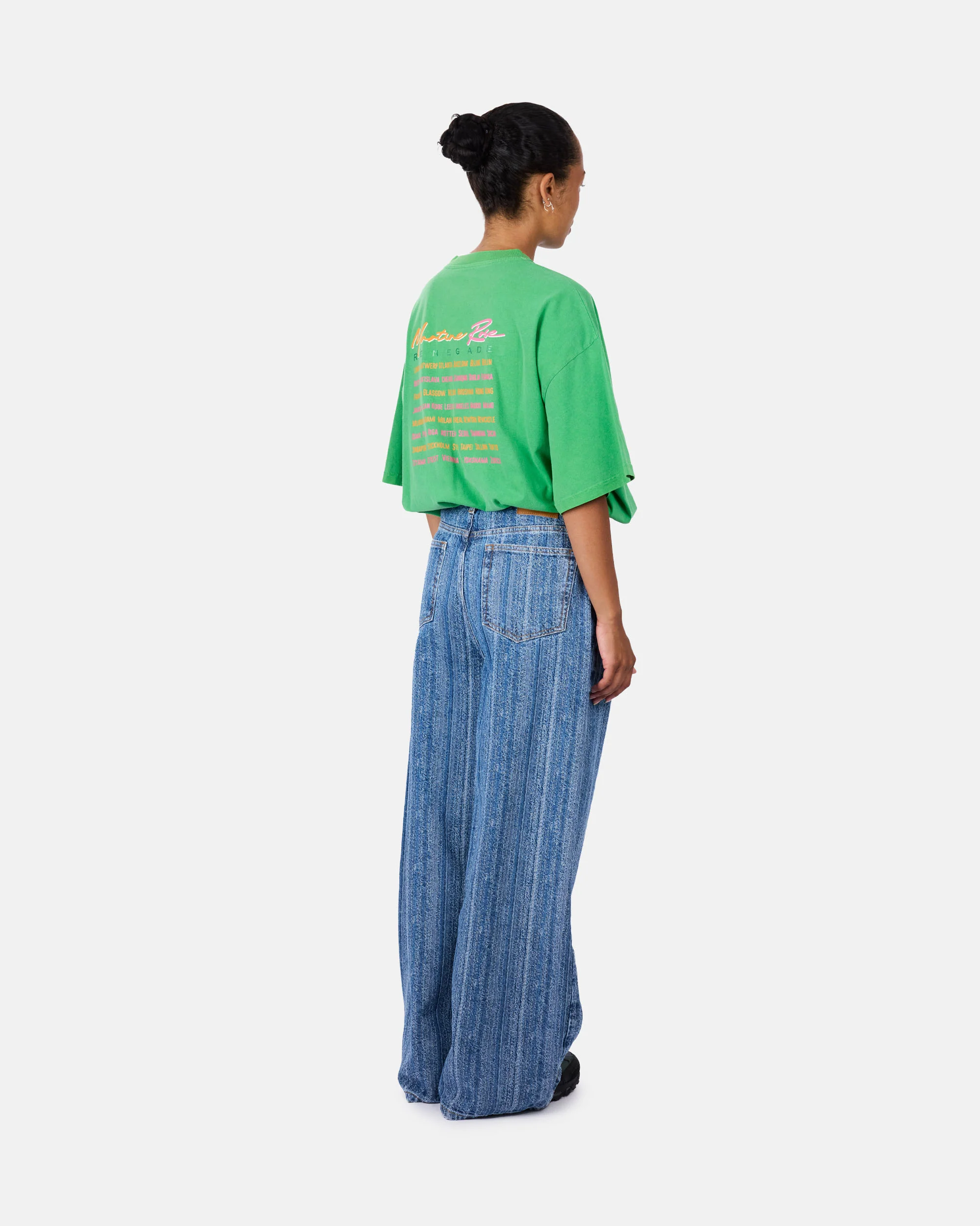 Structured Denim Double Fly Baggy Jeans - Image 4
