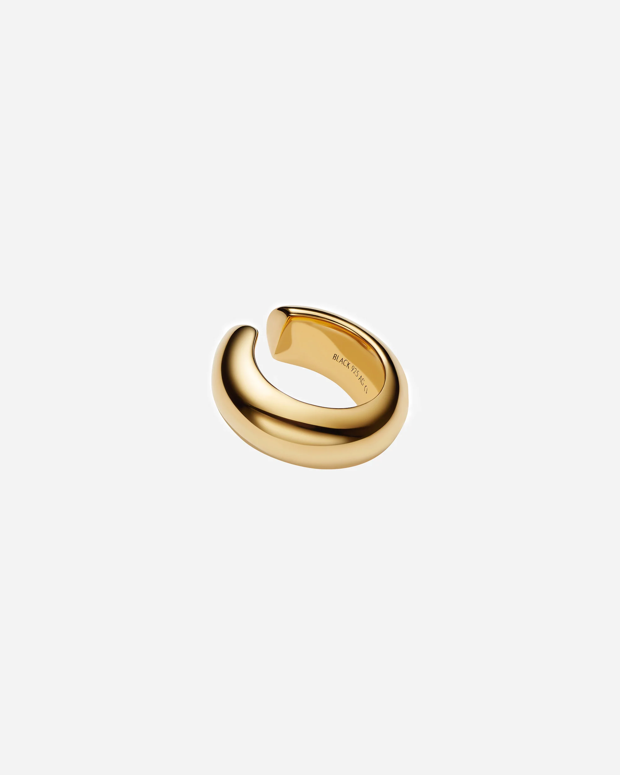 Omotesando Chunky Ear Cuff - Goldplated Silver